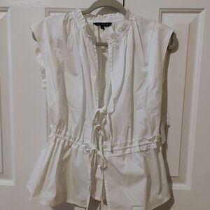 White Strut & Bolt Blouse